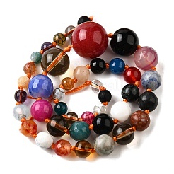 Нити из натуральных смешанных камней и стекла X-G-C188-01