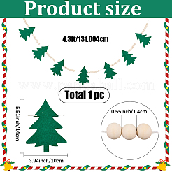 Рождественские войлочные подвесные баннеры флаги&nbsp;AJEW-WH20064-99B