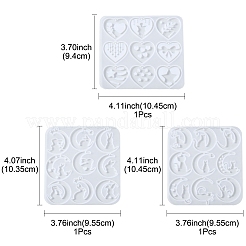 3шт 3 Молды для подвесок своими руками&nbsp;AJEW-FS0001-33