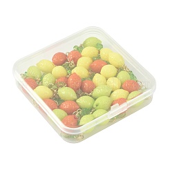 36 шт. 3-х цветные лимонные акриловые подвески&nbsp;PALLOY-FS00059-01