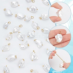 30 шт. 2 стили подвесок из ракушек и жемчуга&nbsp;PALLOY-AR00007