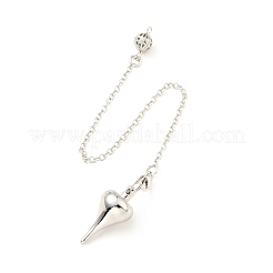 Маятники для биолокации с заостренными цепями из латуни&nbsp;HJEW-D004-03P