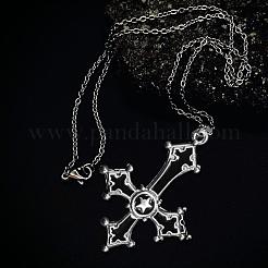 Ожерелья с подвеской в виде перевернутого креста из готического сплава и эмали&nbsp;FS-WGD90D9-01