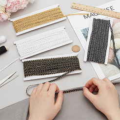 4 цвет полиэстеровых плетеных лент&nbsp;SRIB-MA0001-03