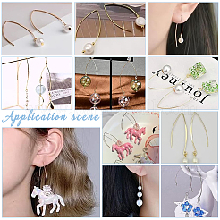 Ионное покрытие (ip) крючки для сережек из нержавеющей стали 304&nbsp;STAS-UN0058-95G