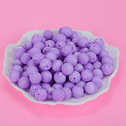 Круглые силиконовые фокусные бусины&nbsp;SI-JX0046A-68