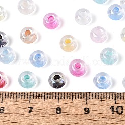 Внутри цветные прозрачные стеклянные бусины&nbsp;SEED-T009-01M