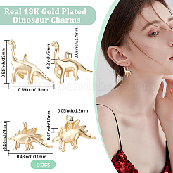 10 шт. 2 стиля латунных подвесок с ионным покрытием (IP)&nbsp;KK-BBC0017-22