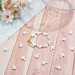 400 шт. Непрозрачные акриловые бусины&nbsp;SACR-GO0001-01