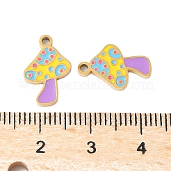 Подвески из нержавеющей стали 304 с эмалью&nbsp;STAS-R168-22G-03