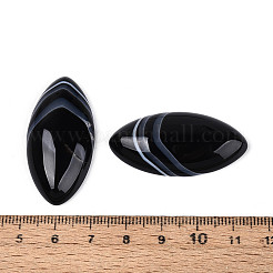 Натуральный черный агат (окрашенный и нагретый) кабошоны&nbsp;G-T144-78A