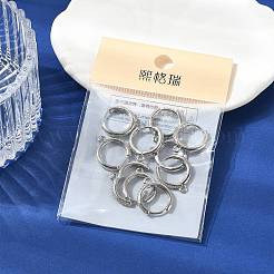 Латунные серьги-кольца из прозрачного кубического циркония&nbsp;XGR0155P-95P