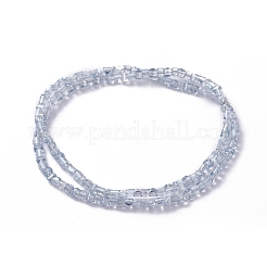 Стеклянные бусины с гальваническим покрытием &nbsp;EGLA-L023A-PL03