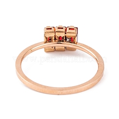 Кольцо из нержавеющей стали 304&nbsp;RJEW-C086-04-RG