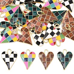 Подвески из эмали из сплава с покрытием 5 шт.&nbsp;ENAM-YW0006-59