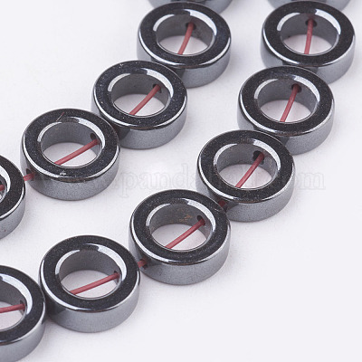 Немагнитные синтетический гематит бисер пряди&nbsp;G-P341-08-10x3mm-1