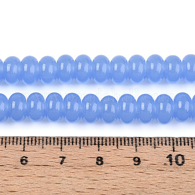 Имитация нефритовые четки стекла&nbsp;GLAA-ZX008-8mm-17E-1