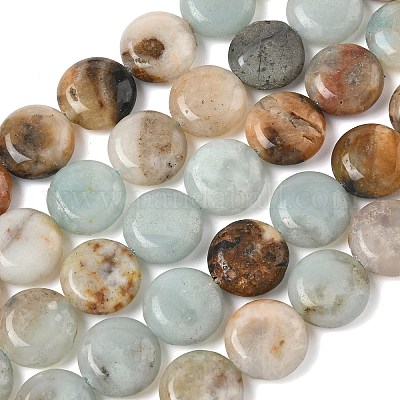 Натуральный цветок амазонитовые бусины пряди&nbsp;G-L648-B13-15mm-1