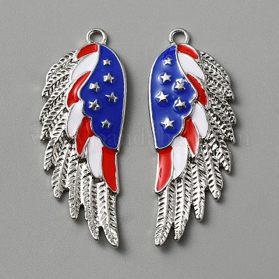 Подвески из сплава с эмалью ко дню независимости ENAM-WH0061-41A-1