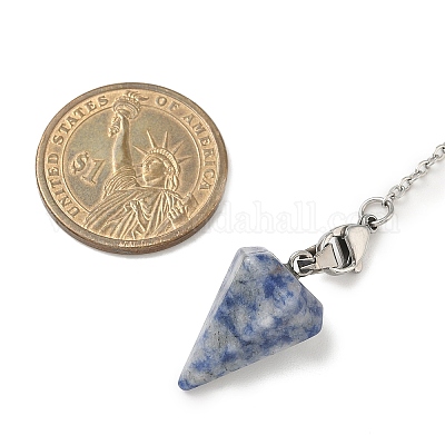 Маятники для биолокации с конусом из натурального красного агата&nbsp;HJEW-JM04048-1