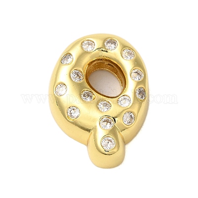 Покрытие стойки латунь микро паве прозрачные перданты из кубического циркония KK-C067-11G-Q-1