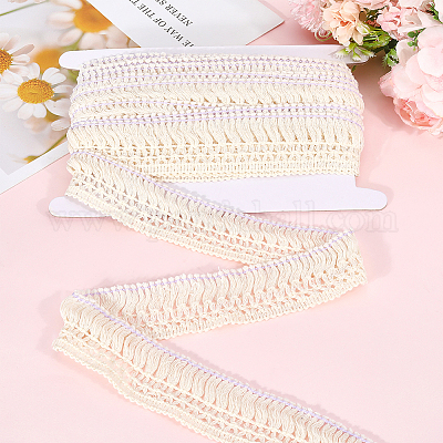 Бахрома из хлопкового кружева&nbsp;OCOR-GF0005-07A-01-1