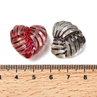 Прозрачные акриловые бусины&nbsp;OACR-H054-15-1