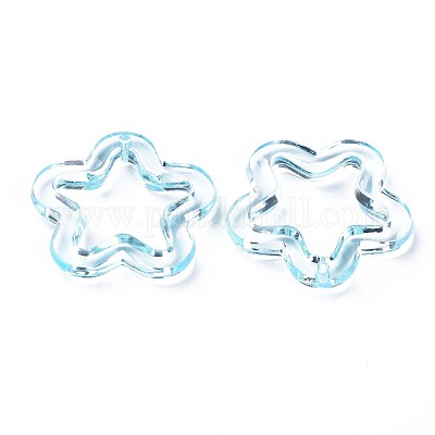 Прозрачные акриловые бусины&nbsp;MACR-S373-24-B08-1