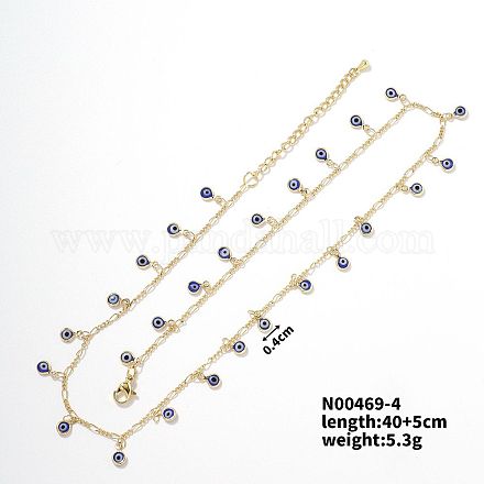 Латунное ожерелье с подвеской от сглаза UT3190-2-1