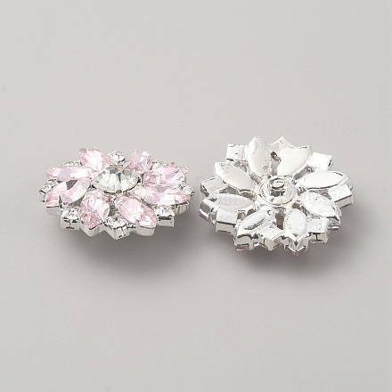 Кнопки из латуни с 1 отверстием BUTT-WH0028-51F-1