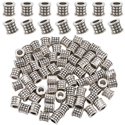 80 шт. европейские бусины из сплава в тибетском стиле TIBEB-SP0001-03-1