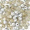 120Pcs 6 Styles Mixed Styles Acrylic Beads, Round with Star, Mixed Color, 7.5~10mm, Hole: 1.8~2mm 20pcs/style