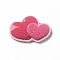 Opaque Acrylic Cabochons, Heart, 12x17x2mm