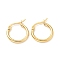 PVD Vacuum Plating 201 Stainless Steel Hoop Earrings for Women, with 304 Stainless Steel Pins, Real 18K Gold Plated, 18.5~19.5x2mm, Pin: 0.6mm