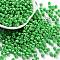 Baking Paint Glass Seed Beads, Bicone, Medium Sea Green, 4.5x3.5mm, Hole: 1.4mm, about 120pcs/10g
