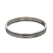 Tarnish Resistant 304 Stainless Steel Bangles, Stainless Steel Color, 53x64mm, 8mm