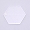 Acrylic Board, Hexagon, Clear, 60x69.5x3mm