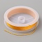 10M Polyester Round Thread, for Craft Tassel Making, Gold, 9-Ply, 0.3mm, about 10.94 Yards(10m)/Roll