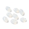 Glass K9 Glass, Imitation Austrian Crystal Beads, Faceted, Nugget, White, 11x8x8mm, Hole: 1mm