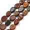 Natural Polychrome Jasper/Picasso Stone/Picasso Jasper Beads Strands, Oval, 10x8x4mm, Hole: 1mm, about 40pcs/strand, 15.7 inch(39cm)