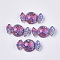 Resin Cabochons, with Glitter Sequins, Candy, Colorful, 25x13x6.5mm