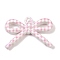 Opaque Printed Acrylic Pendants, Bowknot, Pink, 34x48x9mm, Hole: 3.3mm