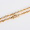 304 Stainless Steel Cable Chain Necklace Making, with Lobster Claw Clasps, PVD Vacuum Plating, Golden, 29.5 inch(74.9cm)