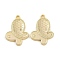 Brass Pendants, Butterfly Charms, Nickel Free, Real 18K Gold Plated, 15x17x2mm, Hole: 1.5mm