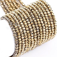 Стеклянные бусины с гальваническим покрытием &nbsp;EGLA-F149-FP-02