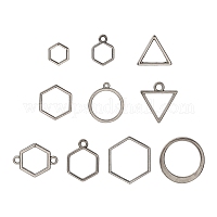 Подвески и звенья с открытой спиной из сплава&nbsp;PALLOY-YWC0002-01