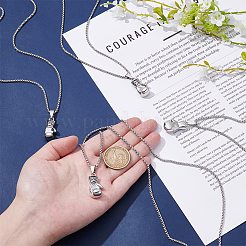 4 шт. ожерелье с подвеской в виде боксерских перчаток из сплава&nbsp;NJEW-UN0001-63AS