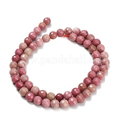 Природные родонит бисер нитей&nbsp;G-C280-B19-6mm