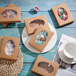 Складная творческая коробка крафт-бумаги&nbsp;LS-CON-WH0085-29A