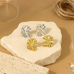 4 пара сережек-гвоздиков из цинкового сплава двух цветов&nbsp;EJEW-GO0003-06